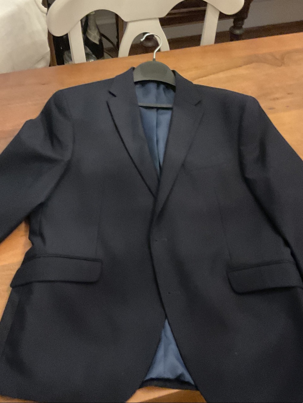 Kenneth Cole Reaction Dark Navy Single-Breasted Suit Jacket